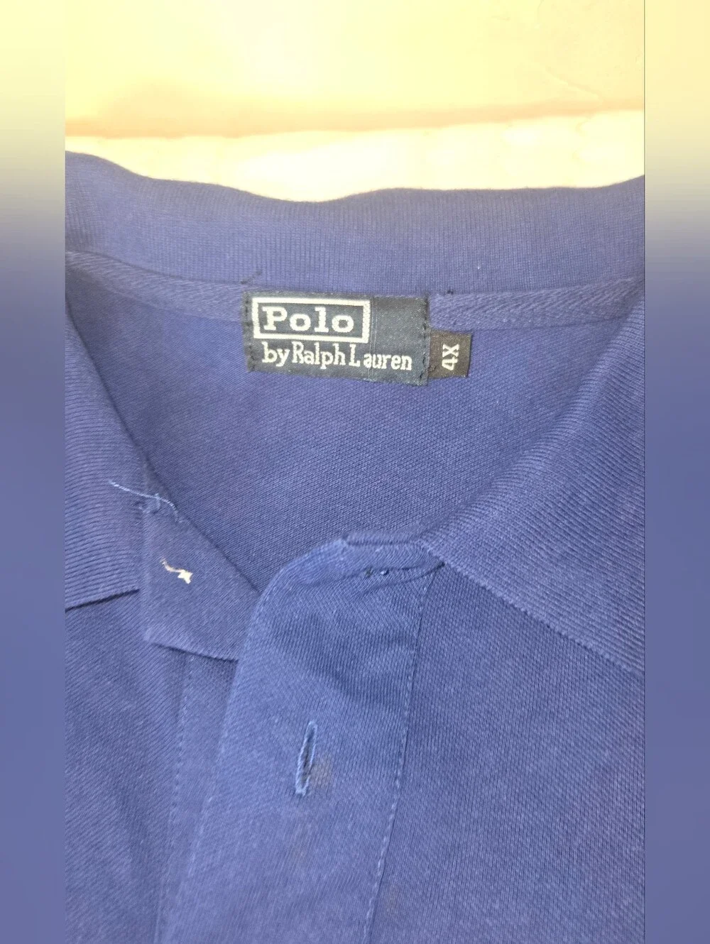 Polo by Ralph Lauren Men’s Deep Blue Polo with White Pony